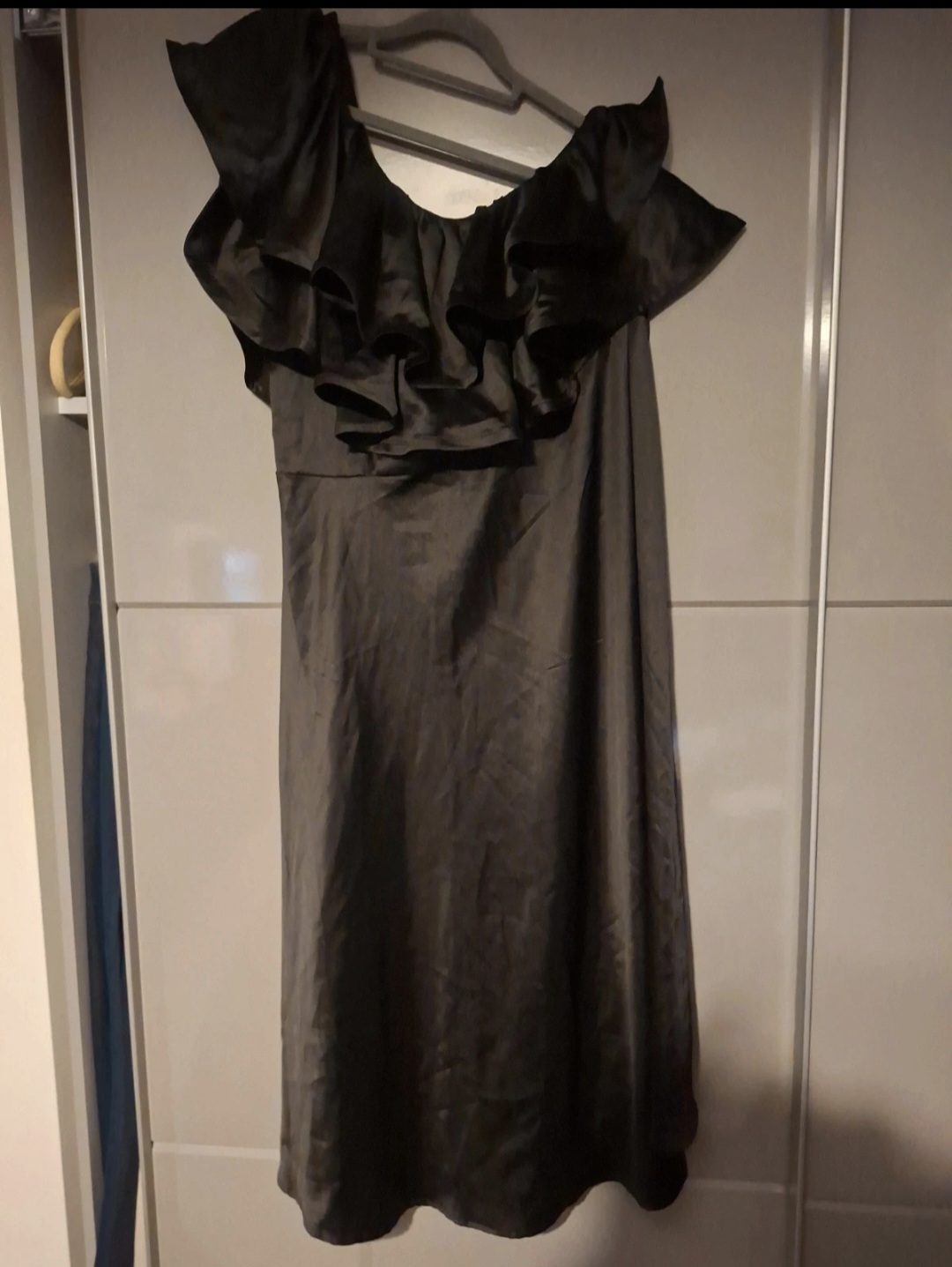 Black one shoulder dress