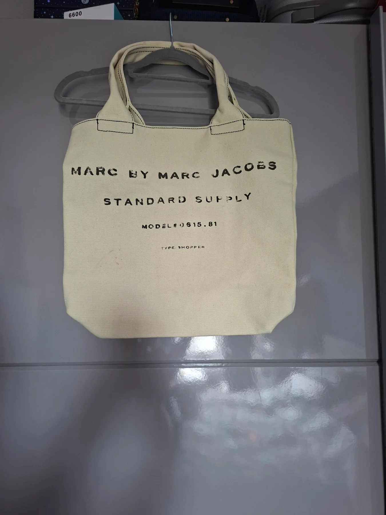 Authentic vintage Marc by Marc Jacobs "Standard Supply" Canvas Shopper Tote Bag.