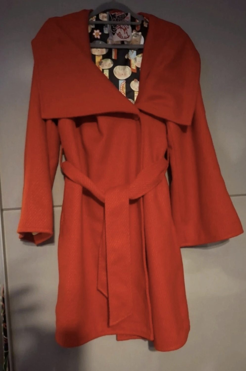 Stunning Thick Heavy Red Coat From Ringspun. Would Fit 8-14