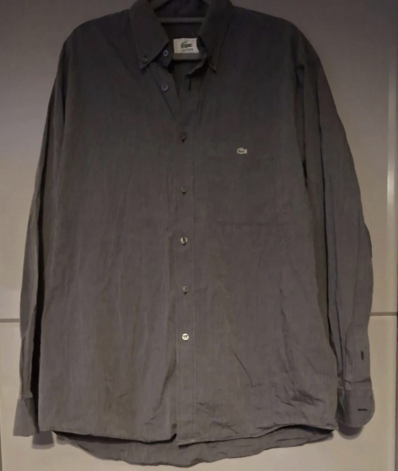 Grey Lacoste shirt