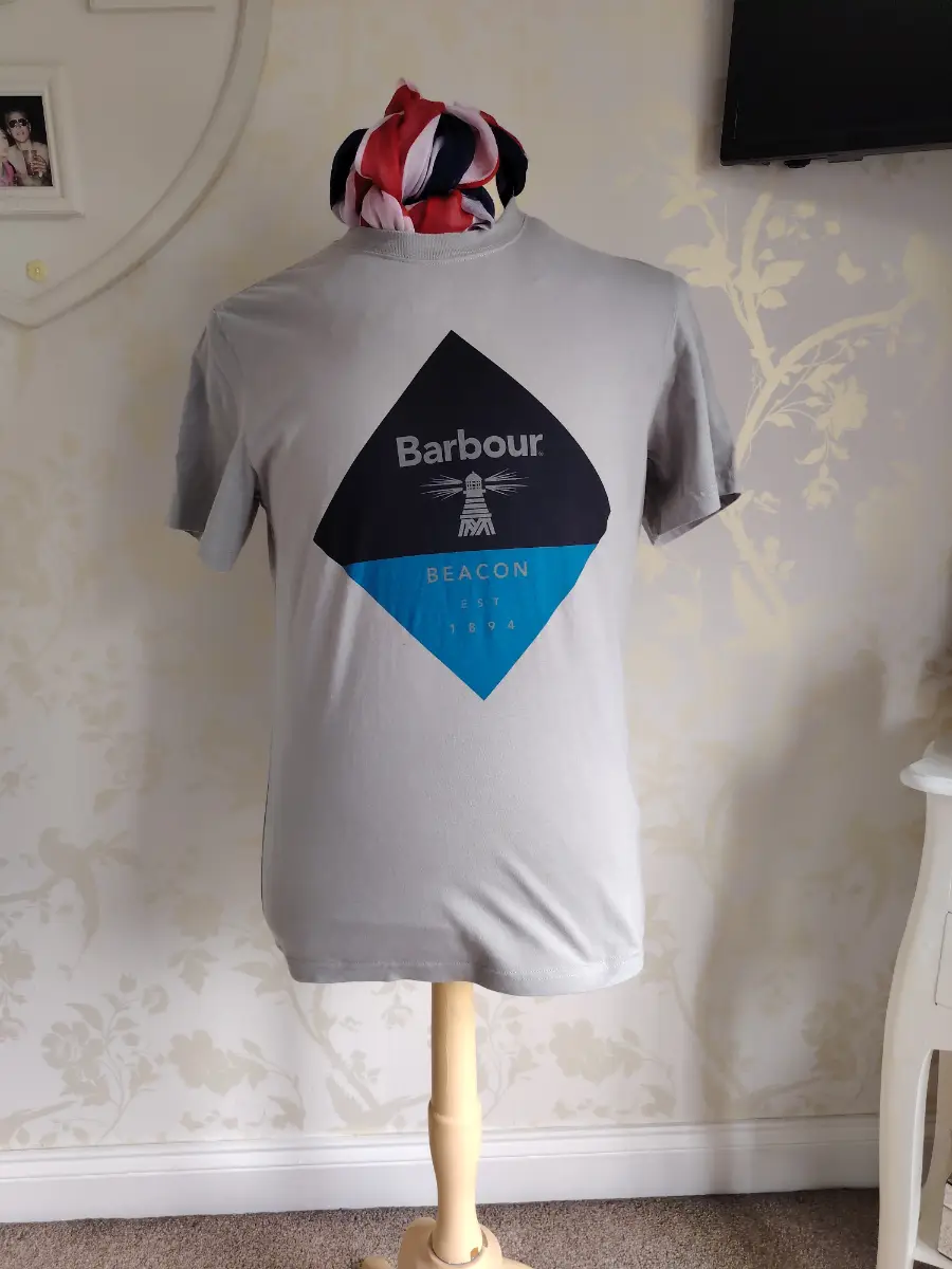 Barbour Beacon graphic tee grey 🌊