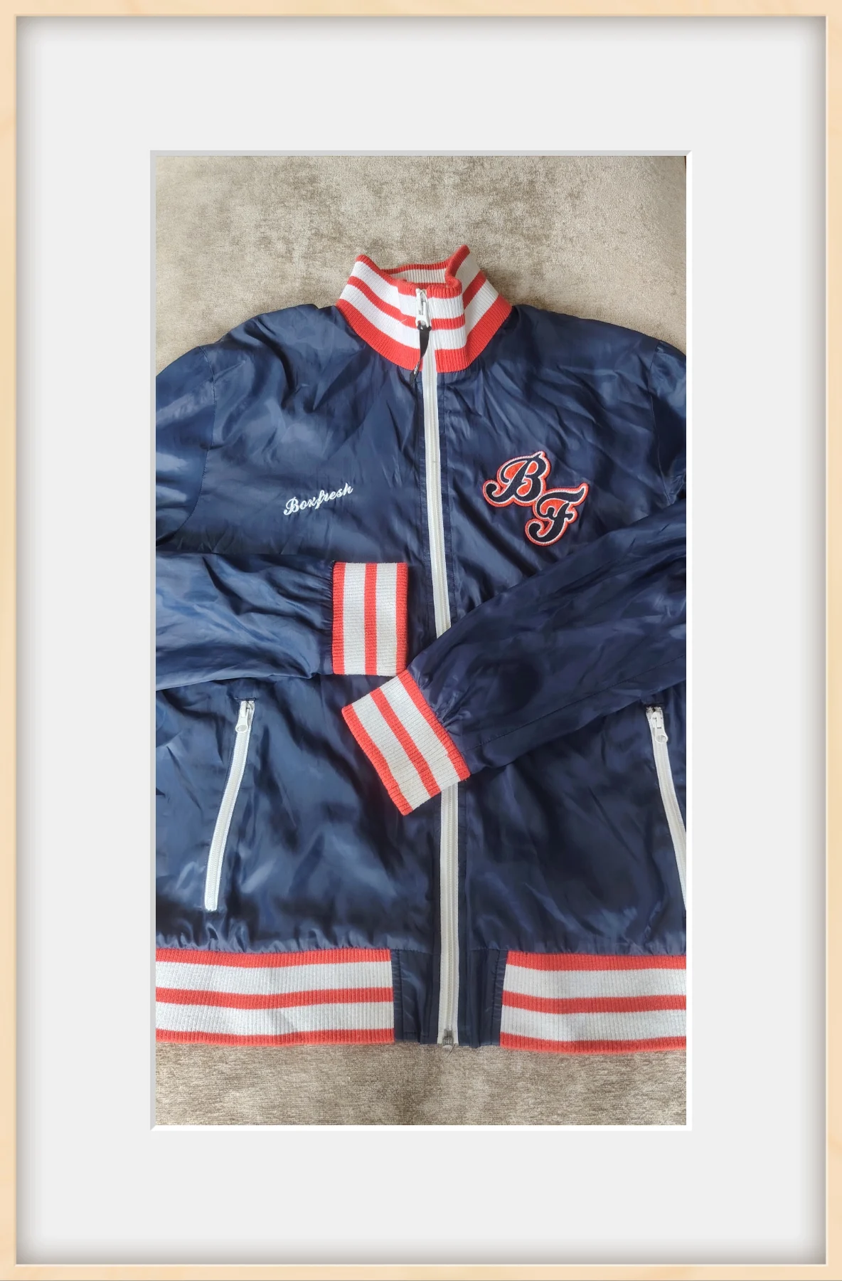 Boxfresh varsity track jacket 🔵