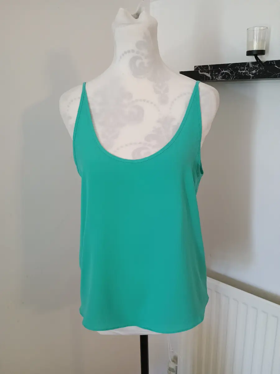 Primark Ladies Turquoise Cami Top Size 10