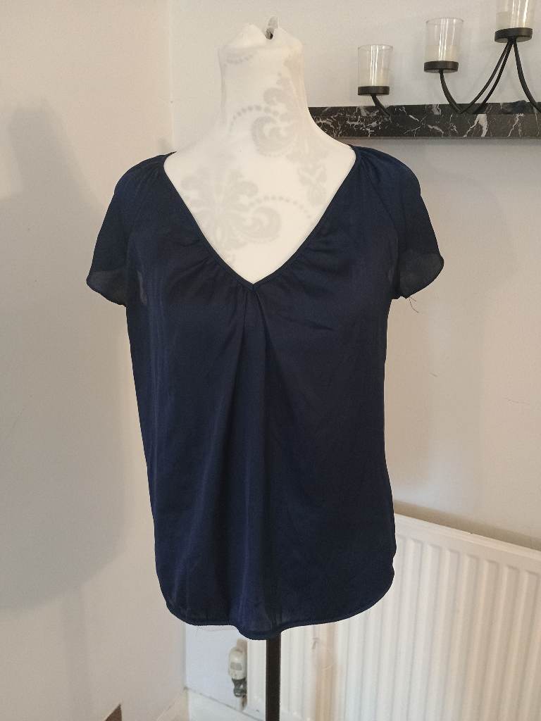 HOT Options ladies navy blue blouse size 8