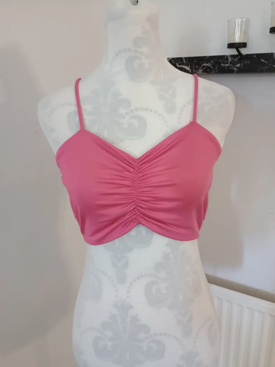 Unbranded Ladies Pink Bralet Size M Brand New Without Tags
