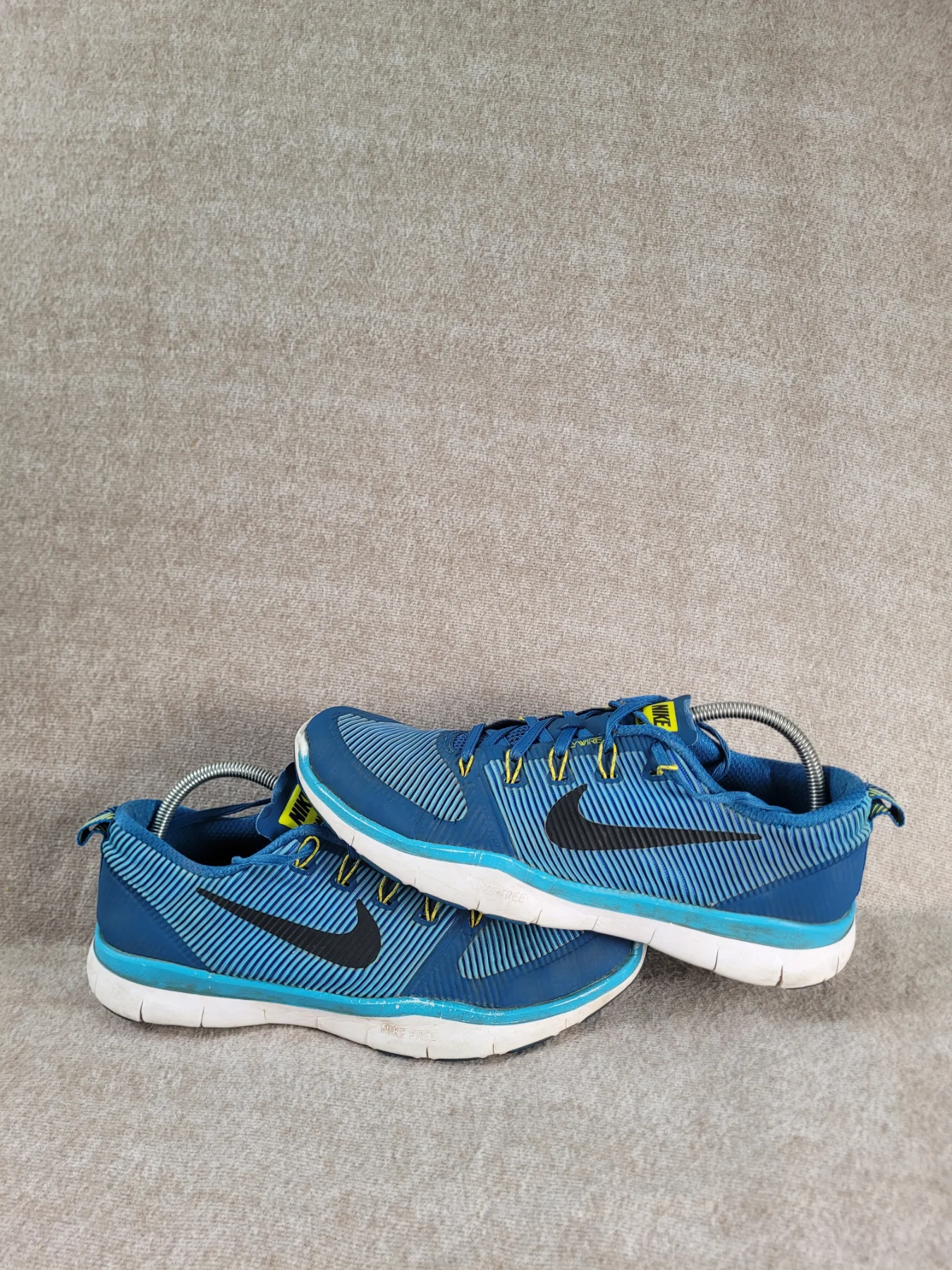 Nike Free Trainers Mens Size 10.5 Running Blue Flywire Versatility