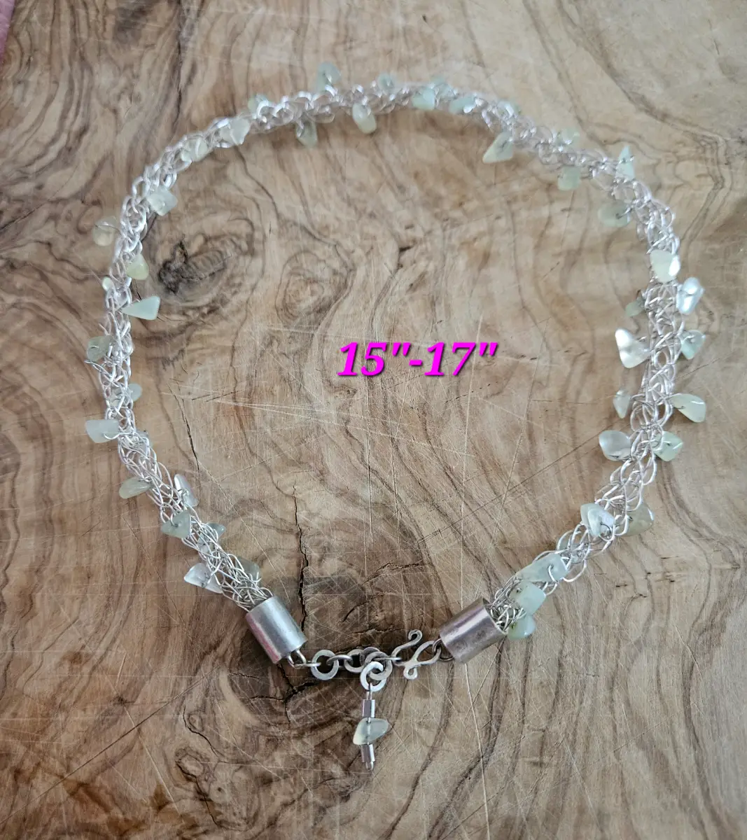 925 silver woven choker necklace