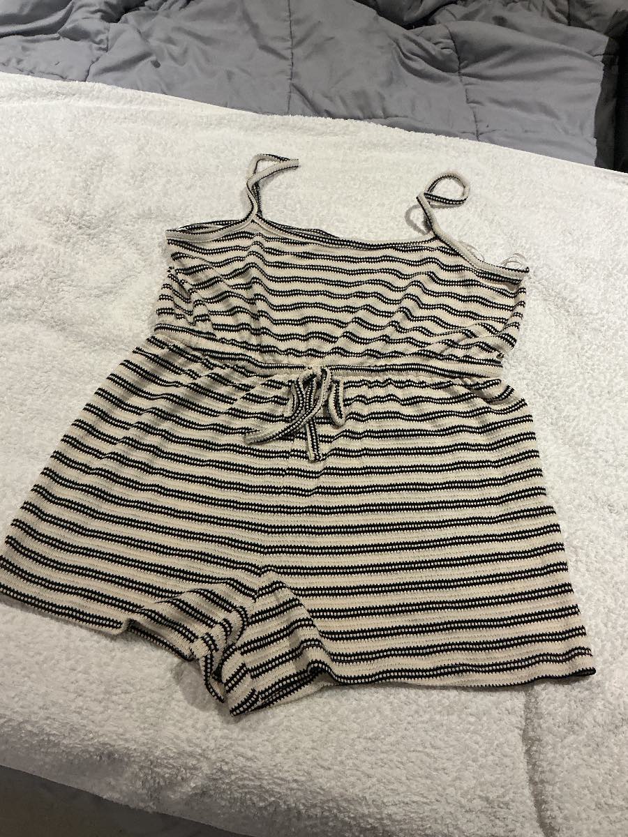 Primark stripe play suit