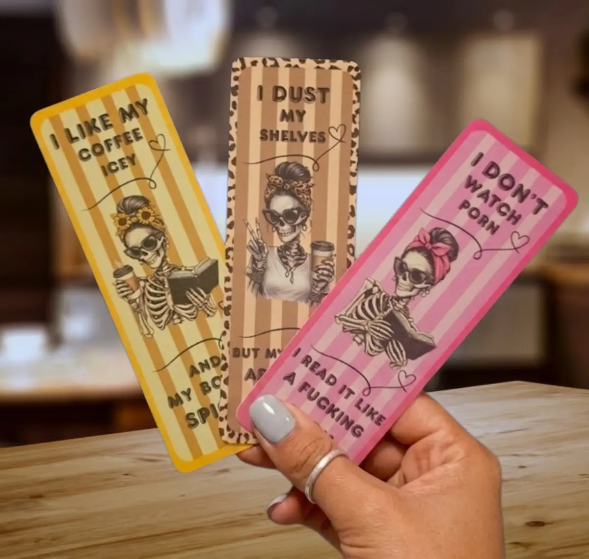 Spicy/Smut Skull Bookmarks