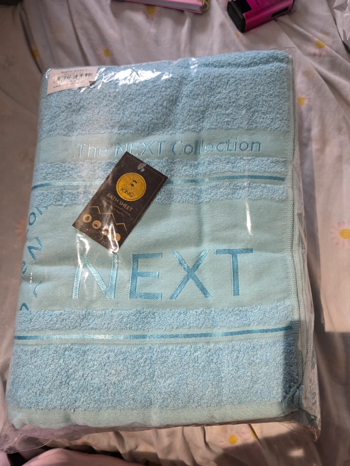 Cotton king bath sheets x3