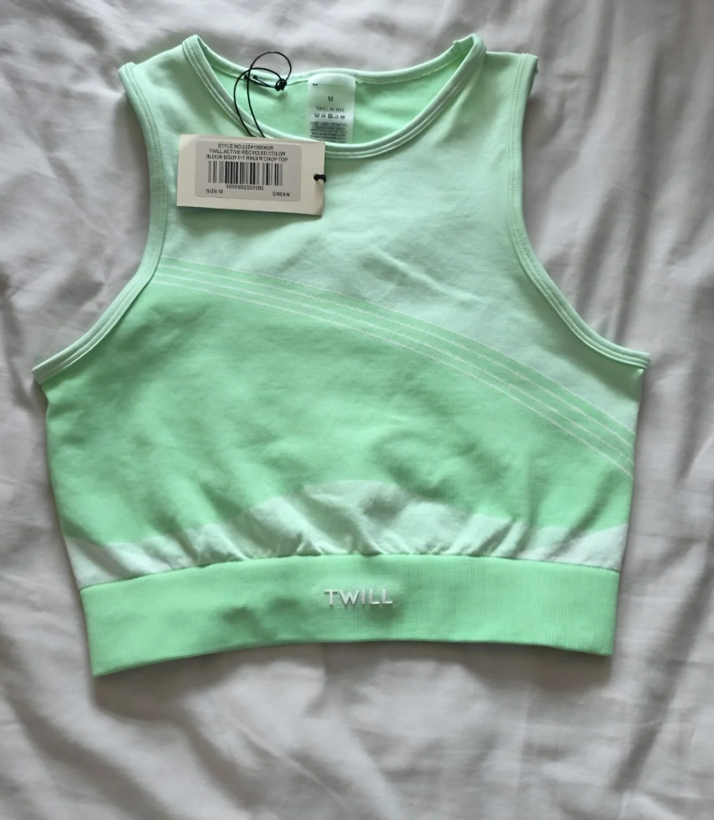 Twill active sports bra
