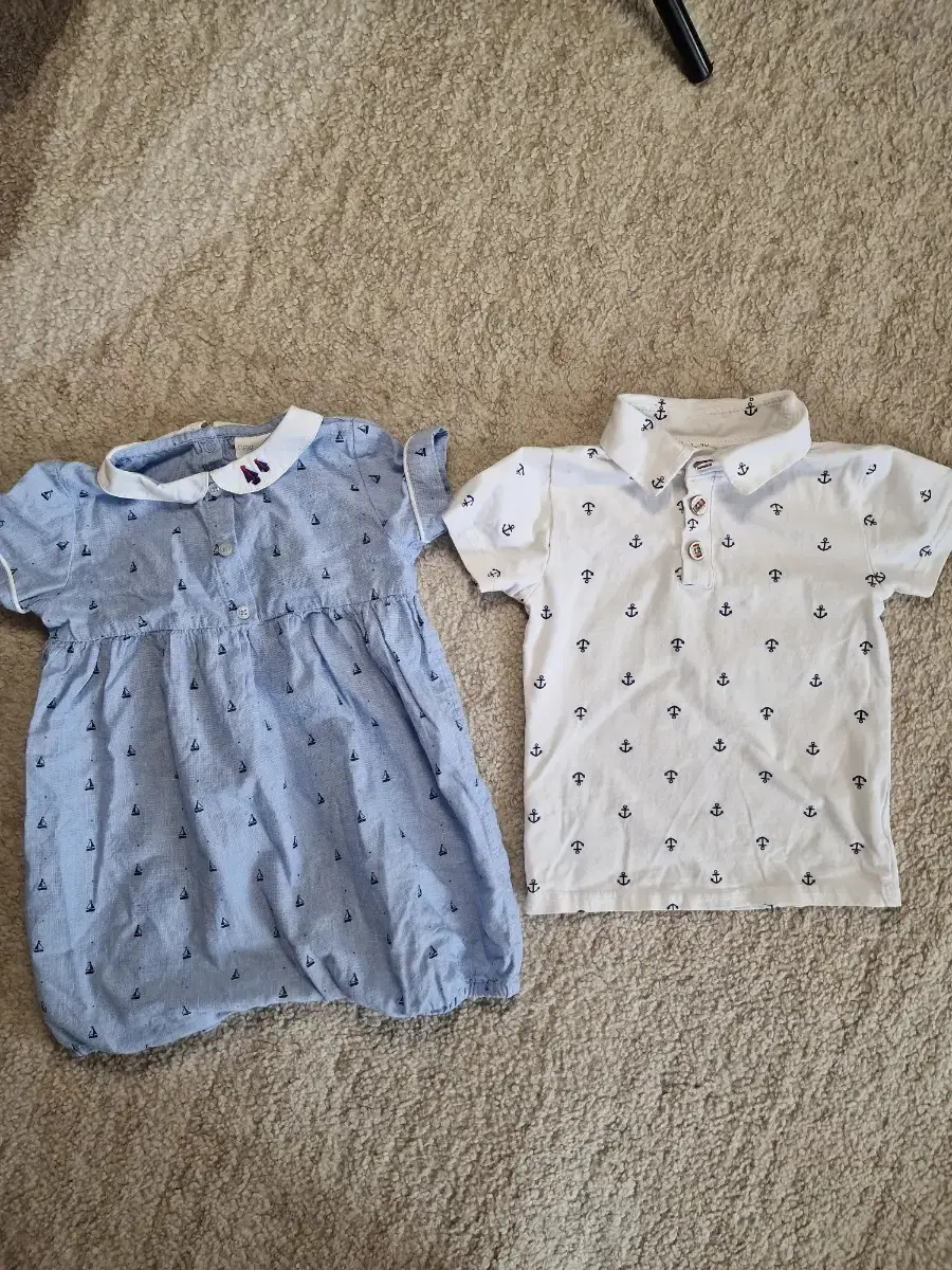 Child's sailor rompers age 12-18 months