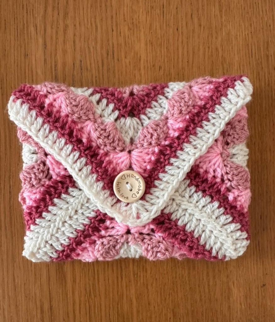 Handmade crochet kindle/ e-reader sleeve