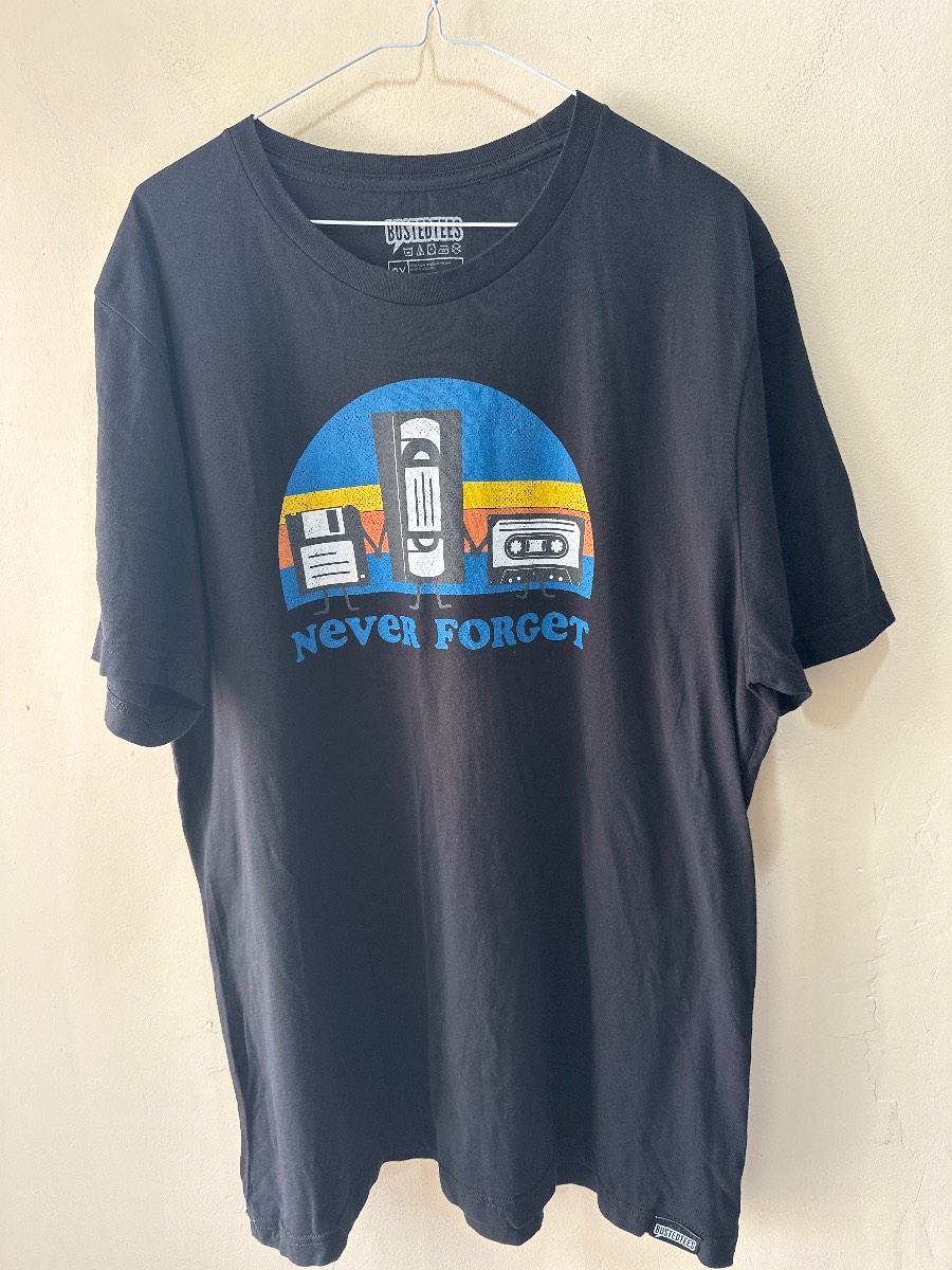 Bustedtees Retro Never Forget T Shirt Size XXL