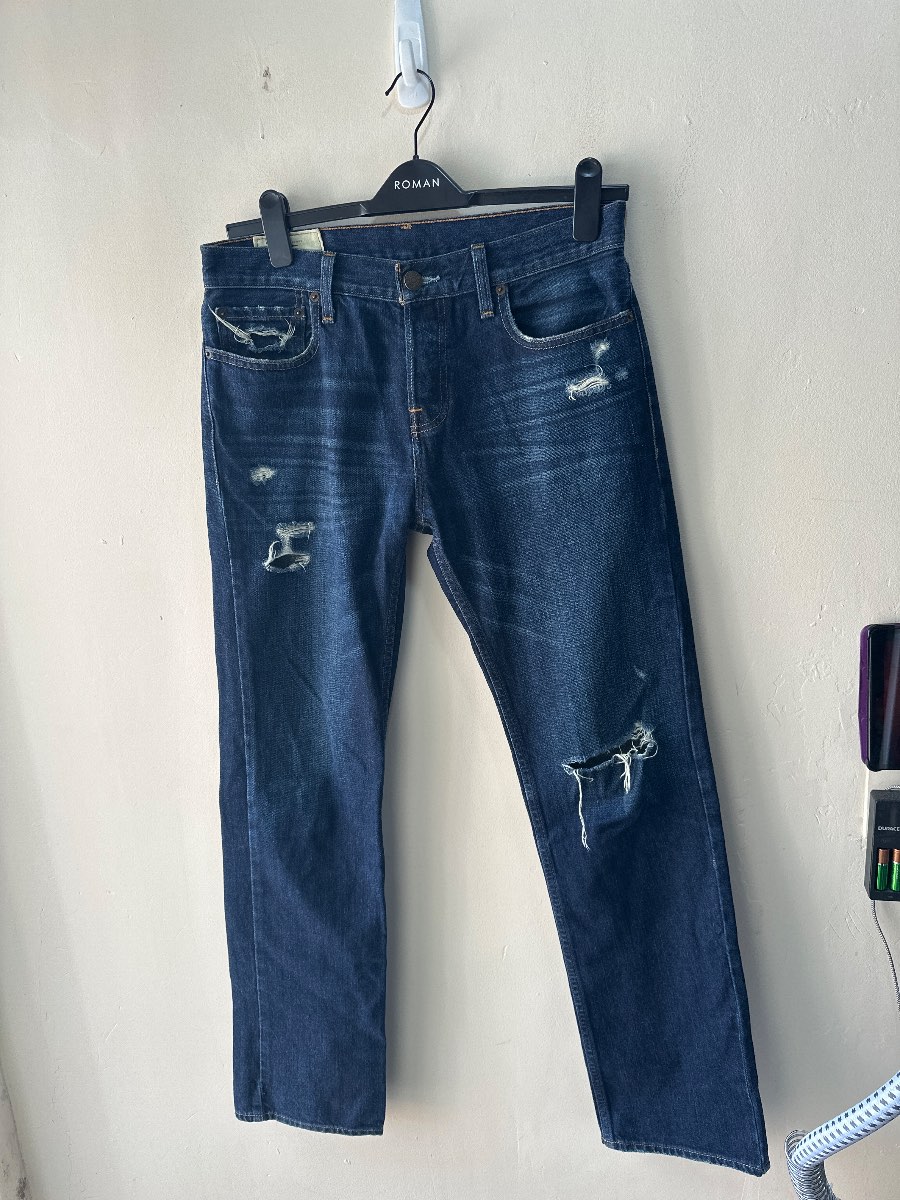 Hollister Dark Blue Ripped Jeans W30 L32