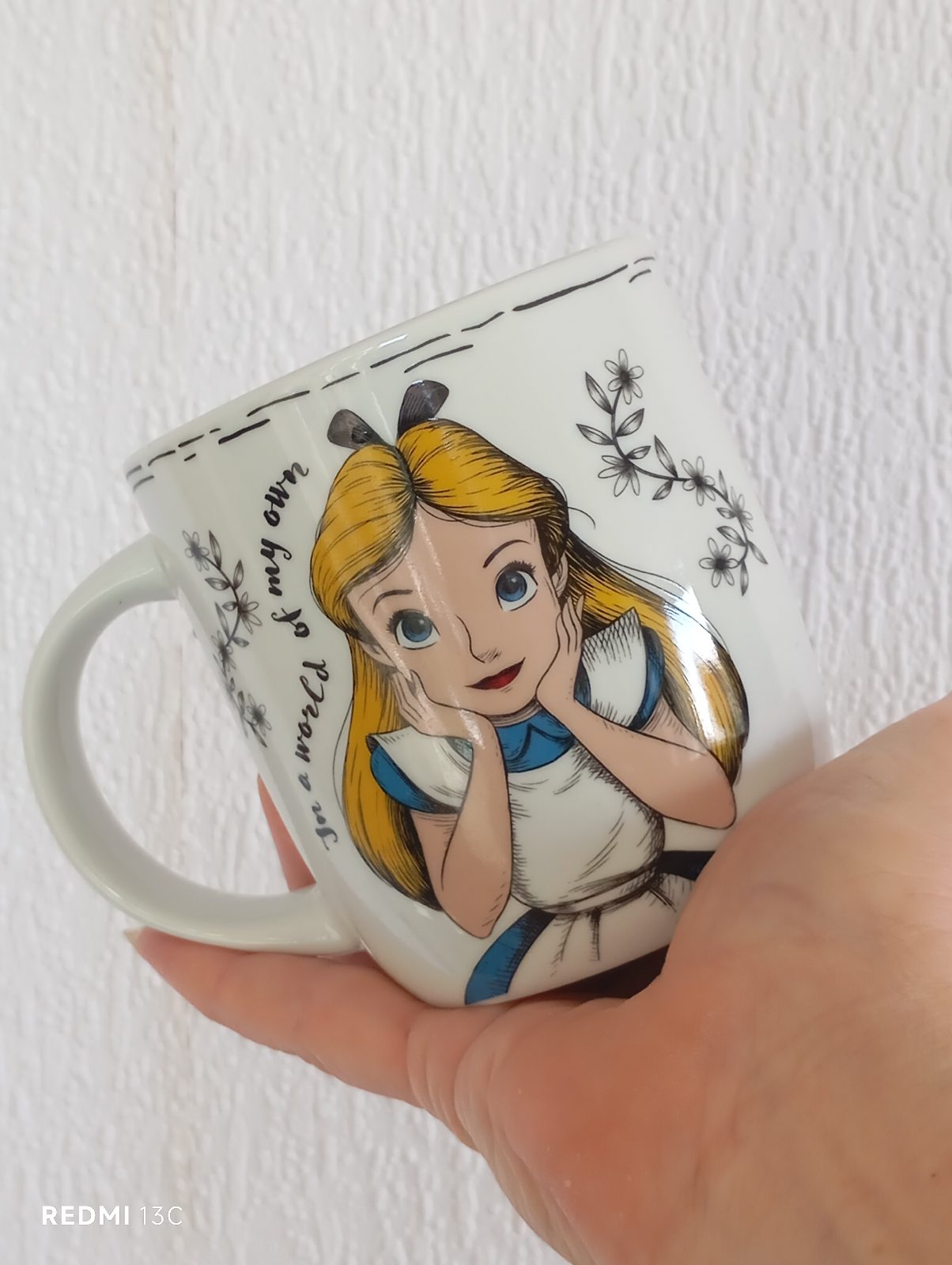 Disney Alice in Wonderland "In a World of My Own" Mug. Excellent condition.