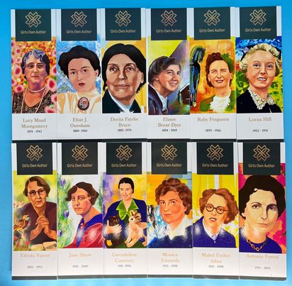 12 Girls Own Author Bookmarks Includes Brent-Dyer Chalet School