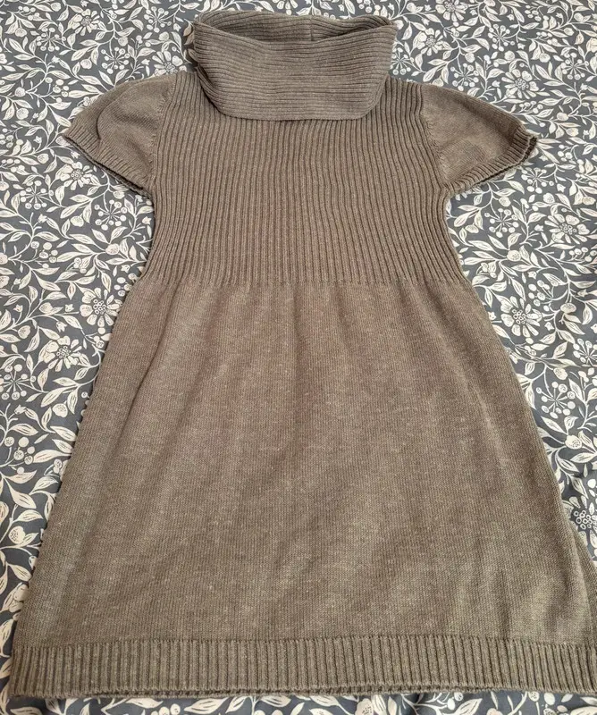 Pepperts Roll Neck Grey Sweater Dress 10-12 Years 11 years / 146 cm
