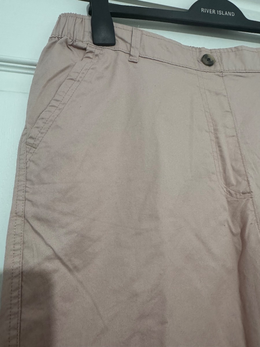 Pink Cotton Trousers size 14