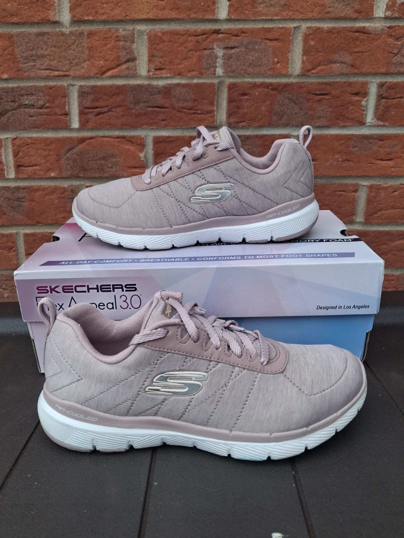 Skechers Flex Appeal Women's Trainers Lavender Pink UK Size 4