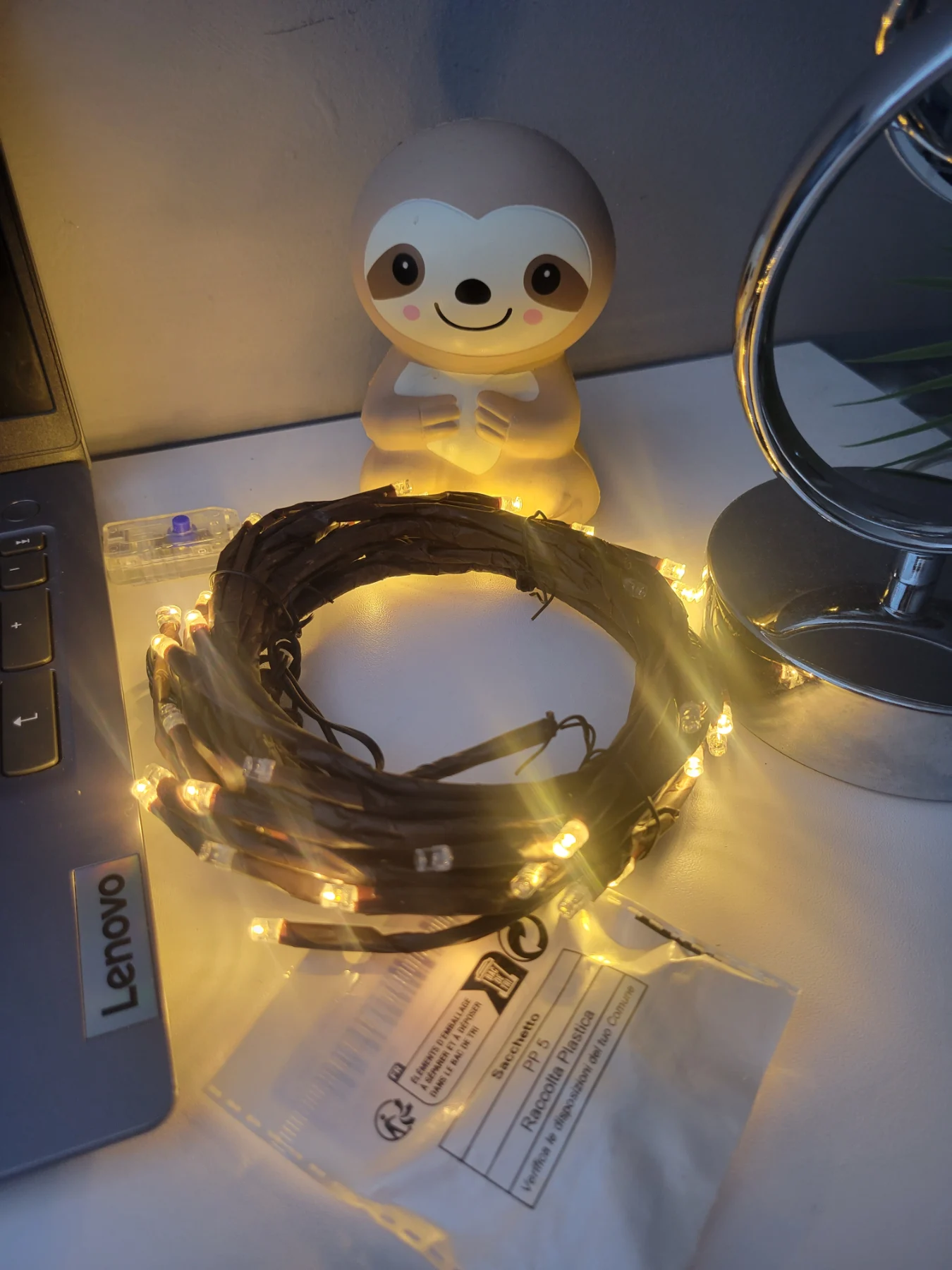 Usb warm glow fairy twinkling lights new
