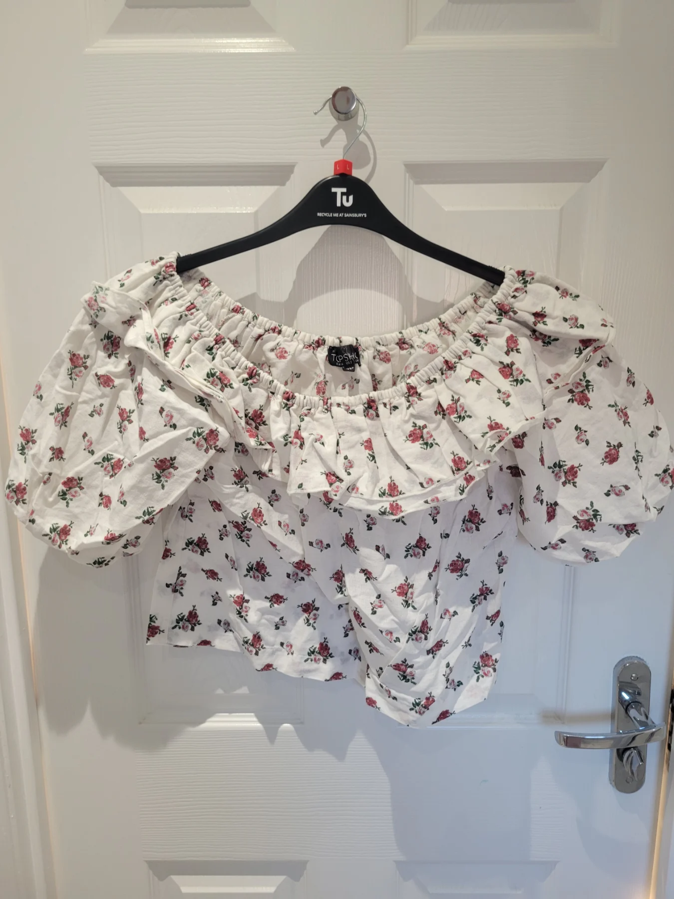 Vintage topshop size 6 linen blend top