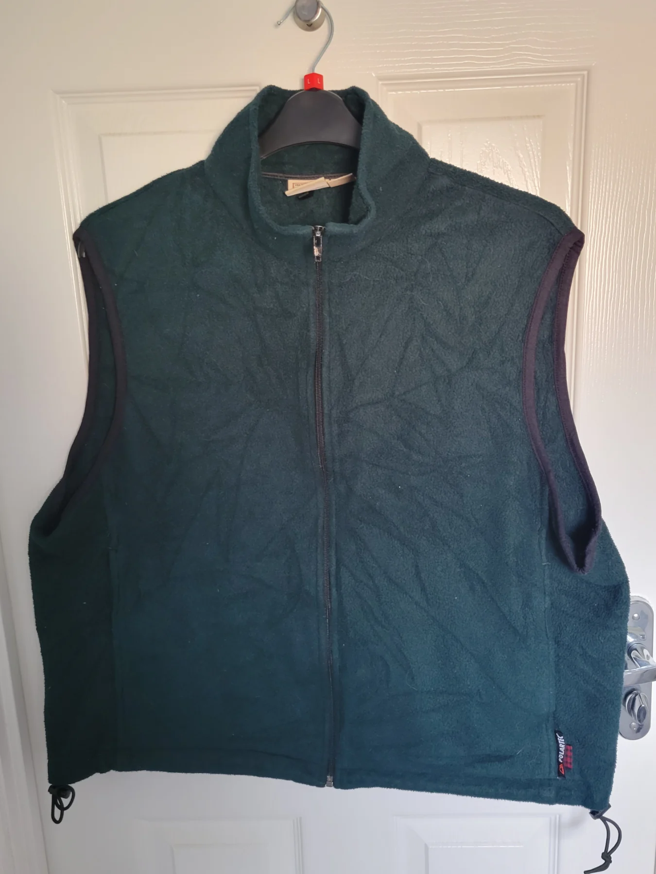 Woolrich green fleece gilet xl