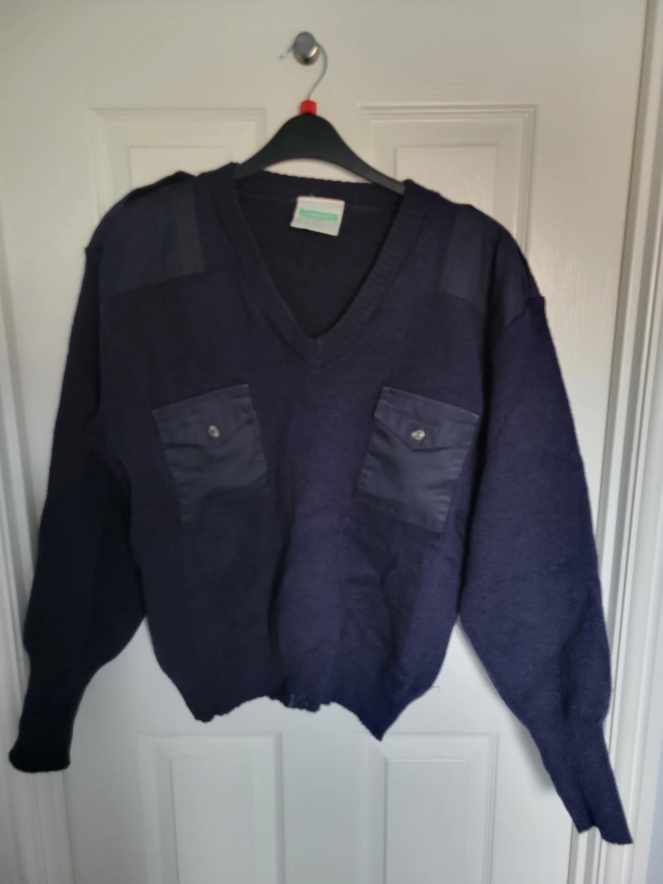 Navy commando jumper 100 percent pure Navy commando jumper 100 percent pure wool large