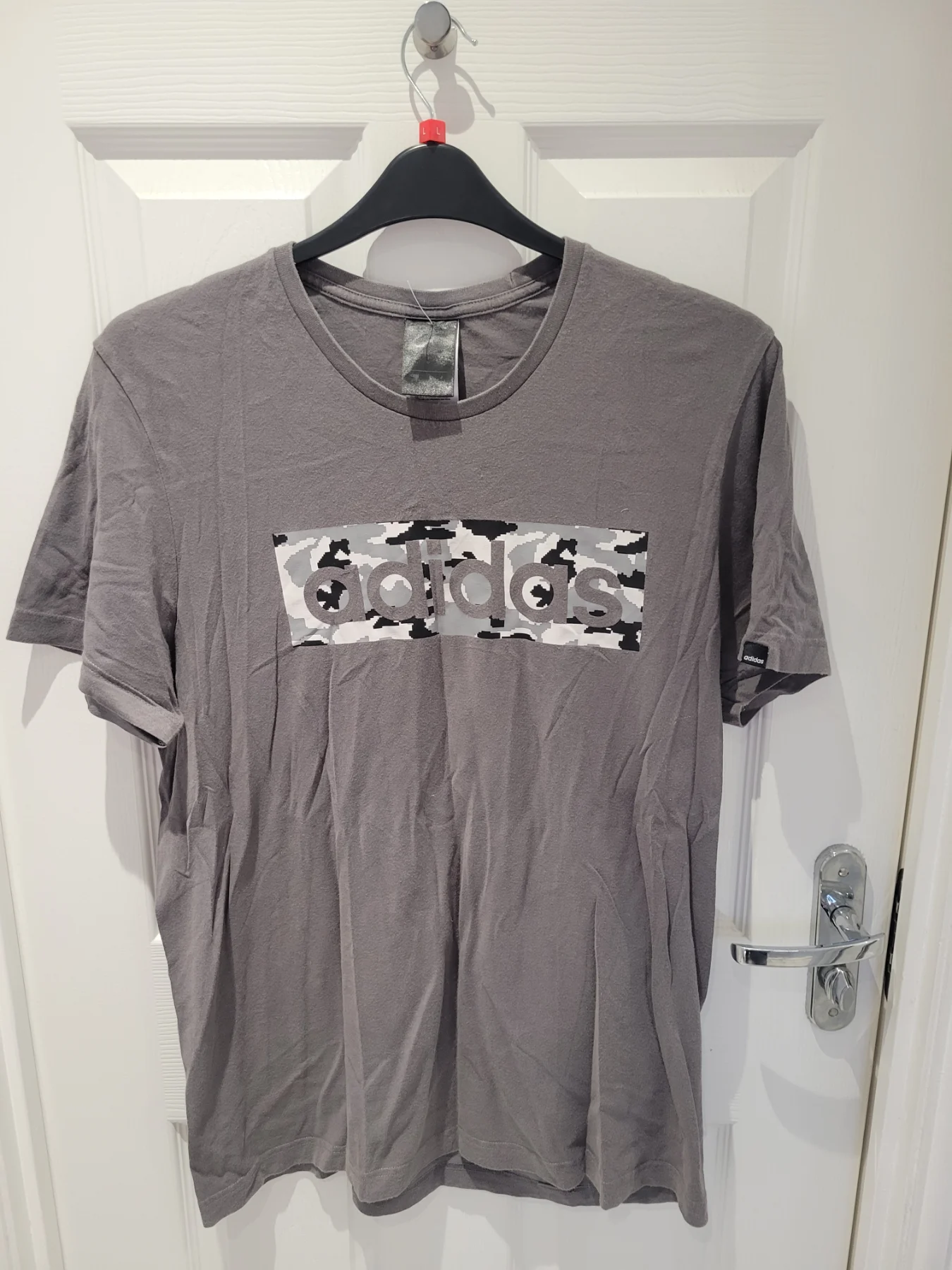 Adidas grey mens medium tshirt