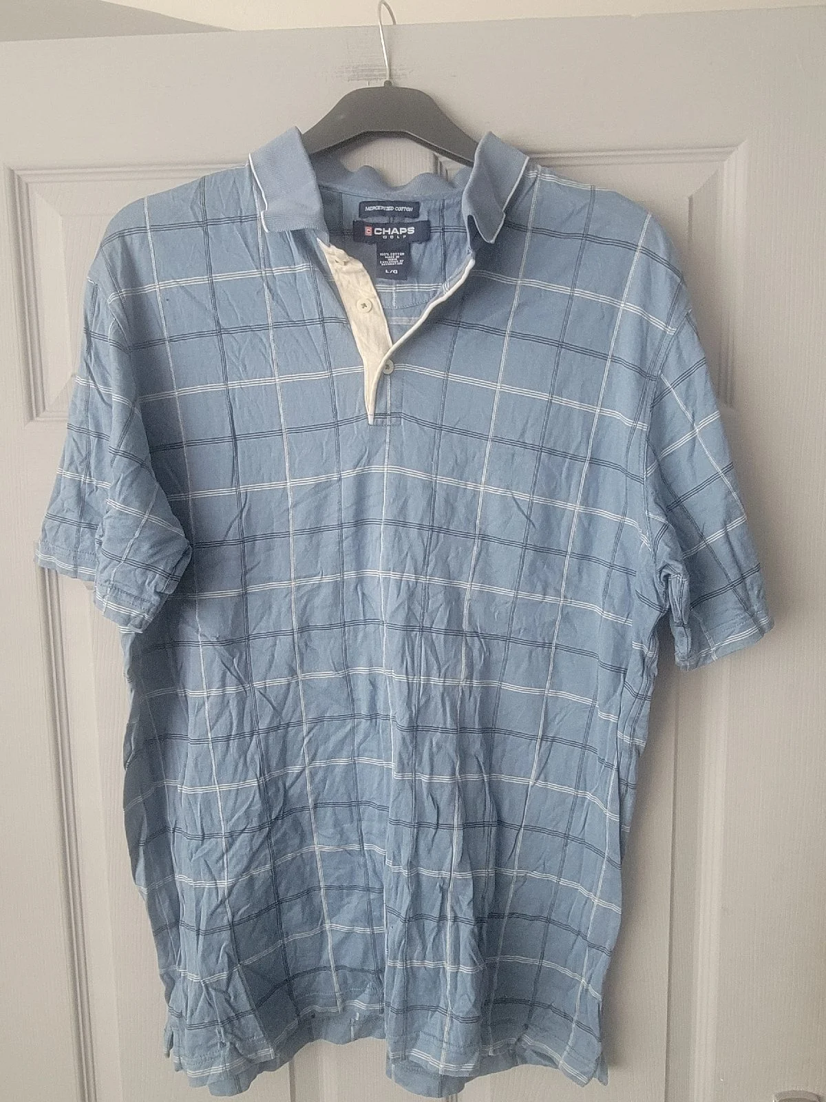 Ralph lauren Mens large blue cotton golf polo