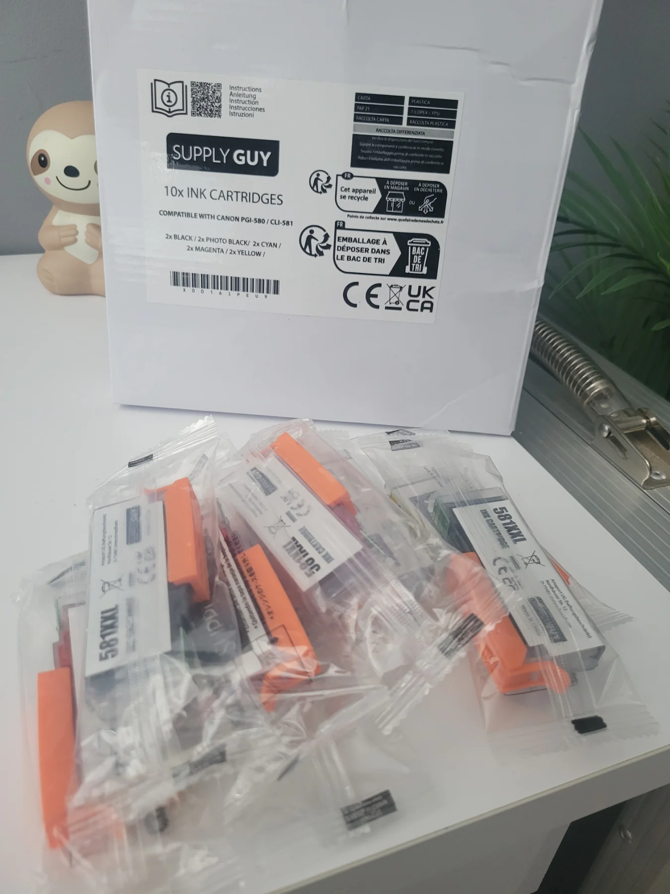Replacement ink cartridges Canon pgi580/cli581