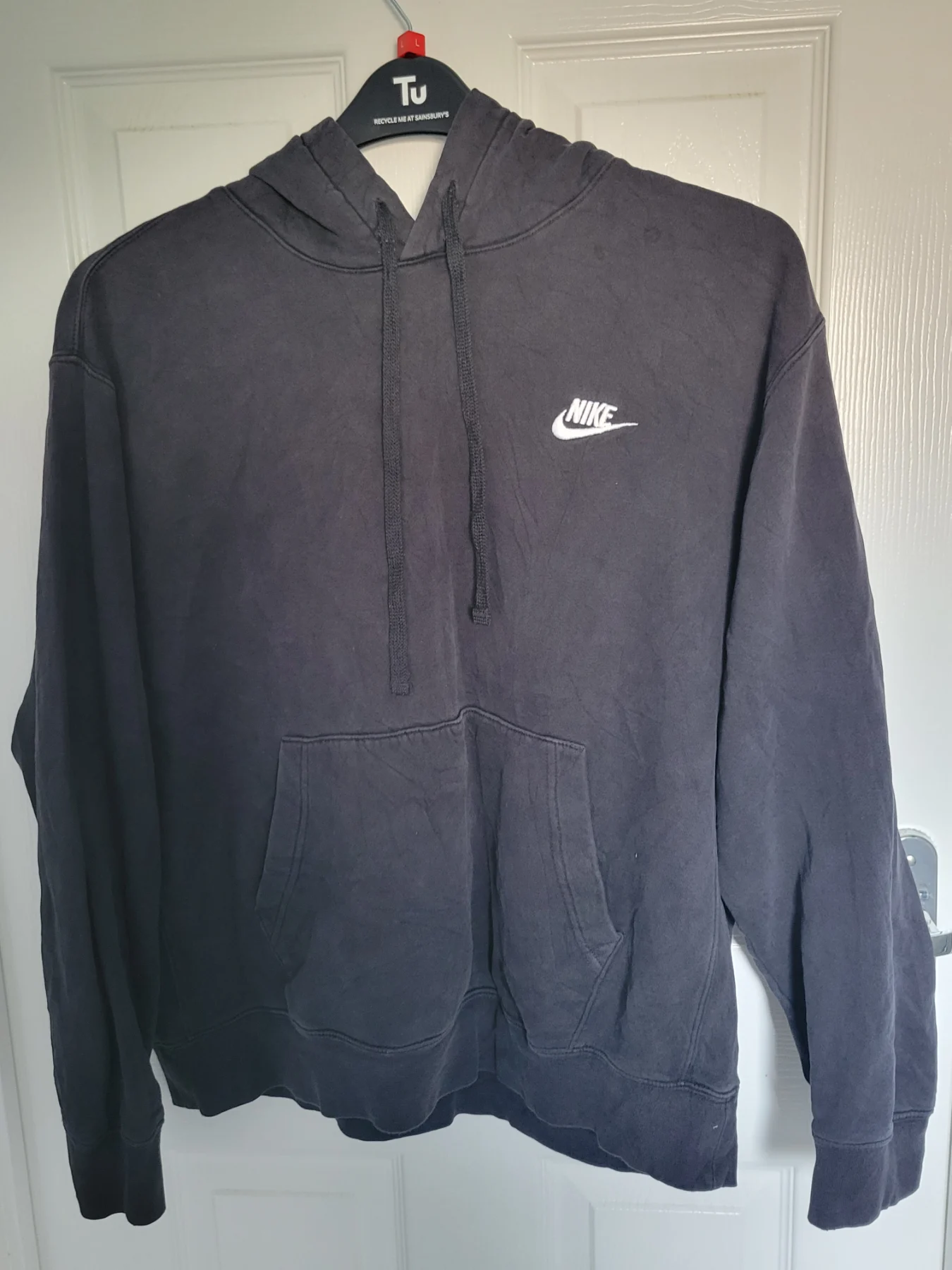 Nike black size large hooded sweatshirt