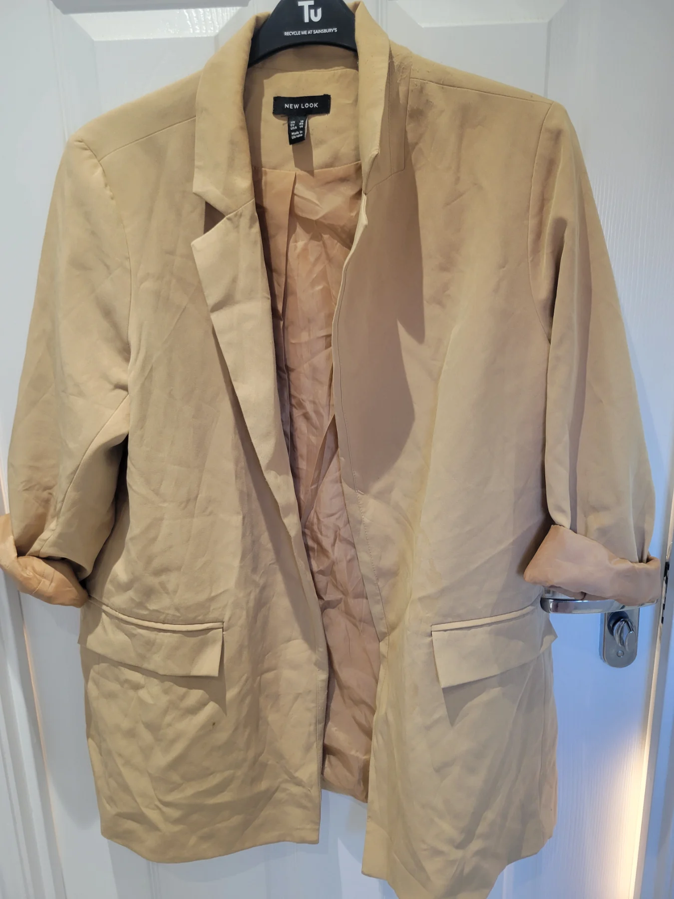 Size 18 blazer fair condition beige tan