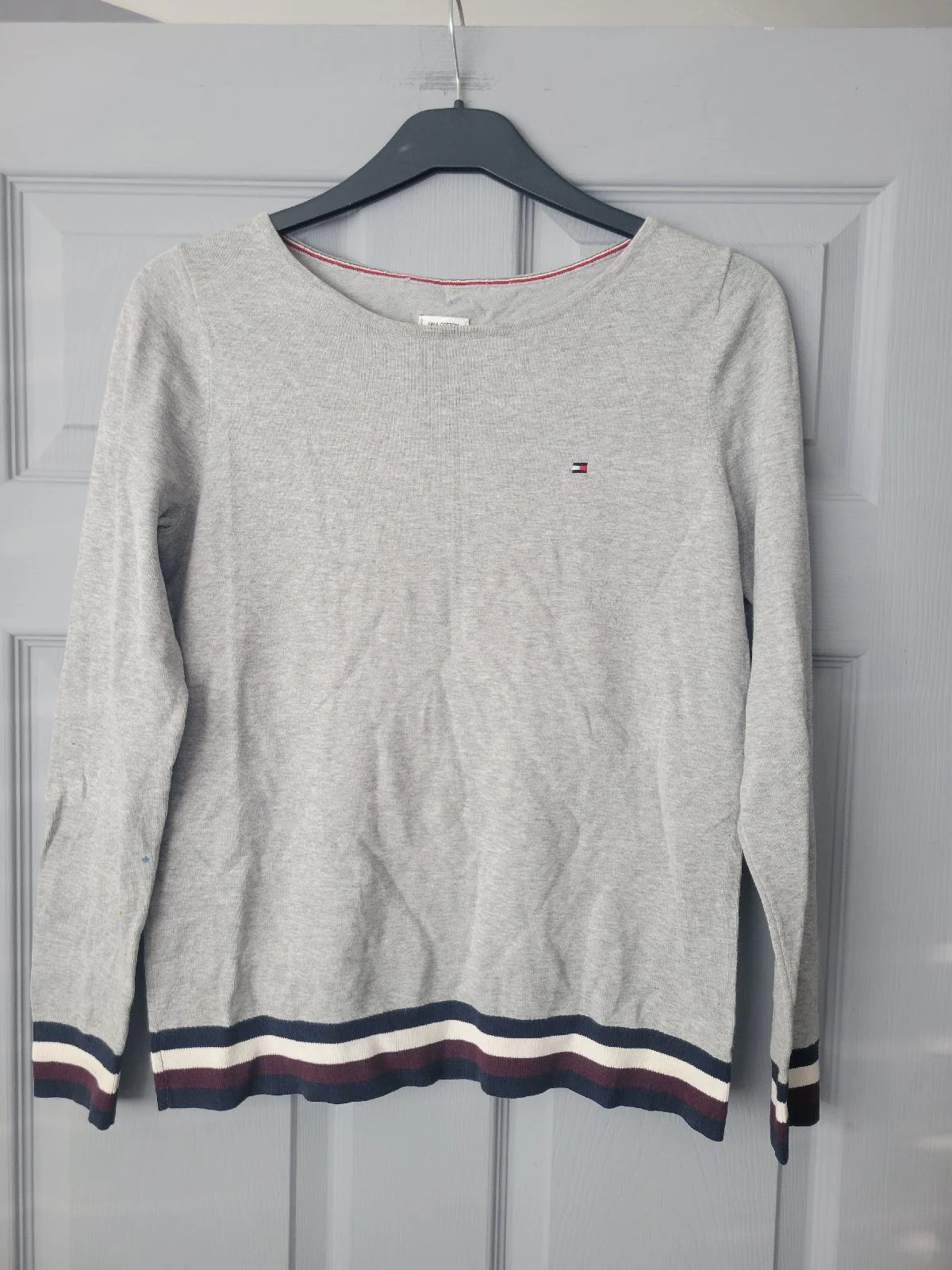 Tommy hilfiger cotton Grey sweater size small