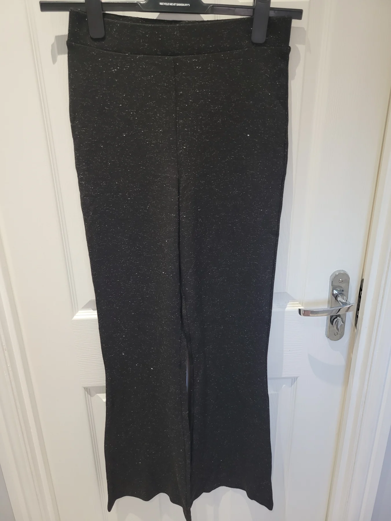 Next black jersey Size 10reg trousers