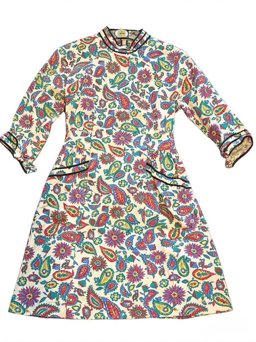 Marks & Spencer’s Archive By Alexa Chung retro floral paisley dress
