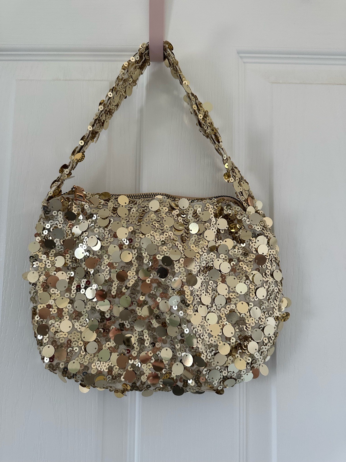 New sparkly gold handbag