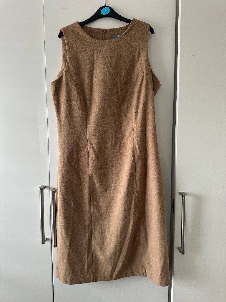 Amaranto beige a line dress size 12