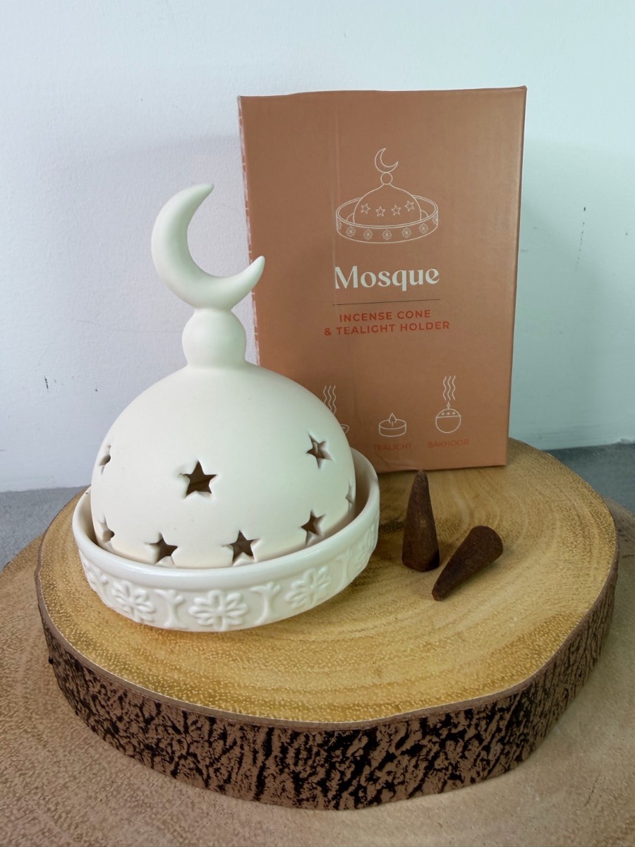 MOSQUE INCENSE CONE AND TEALIGHT HOLDER