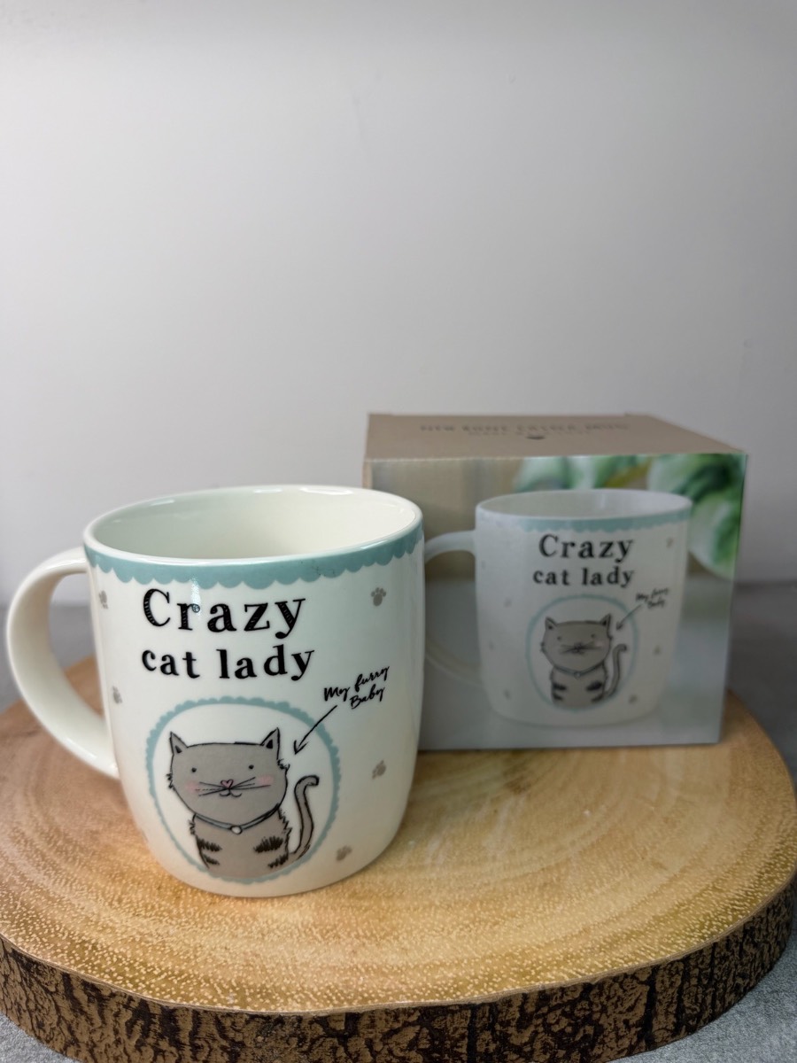 CRAZY CAT LADY BOXED MUG CHRISTMAS GIFT