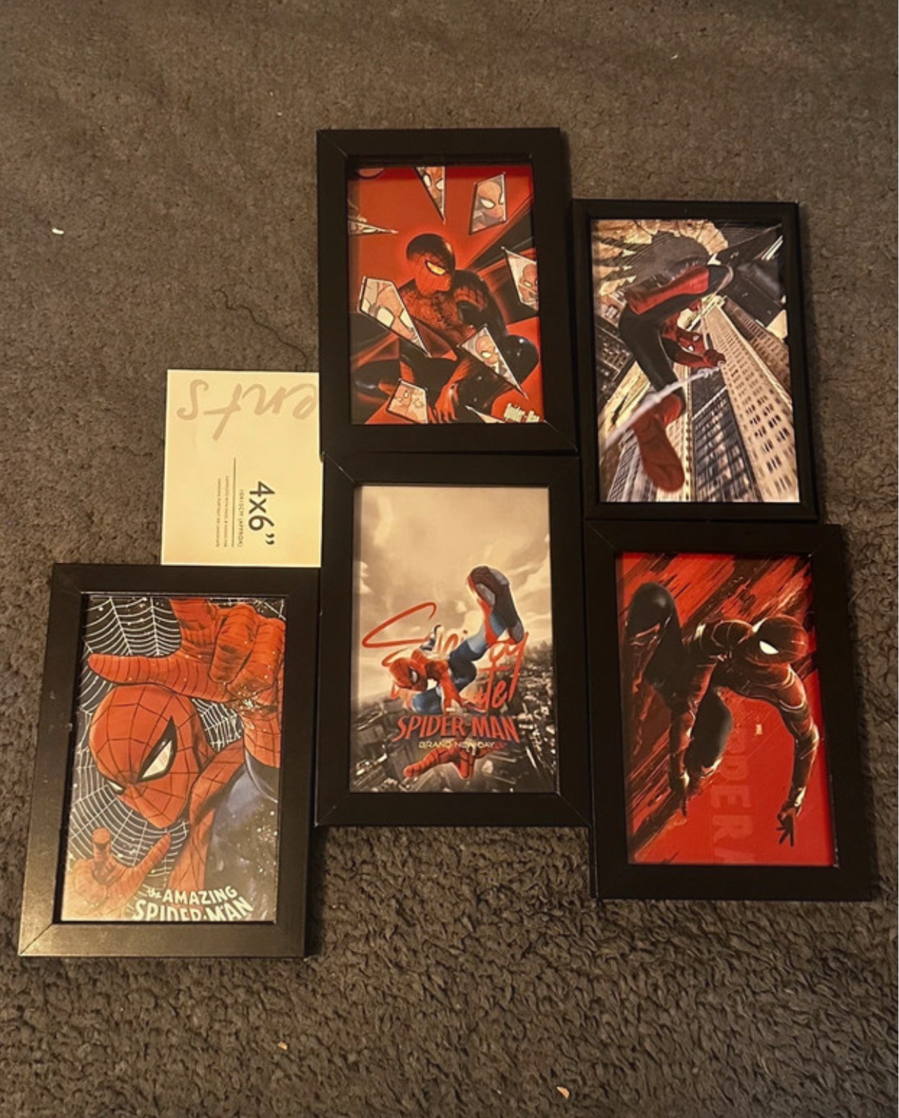 Spider-Man 5-Piece Art Print Collection | Fan Wall Art Set