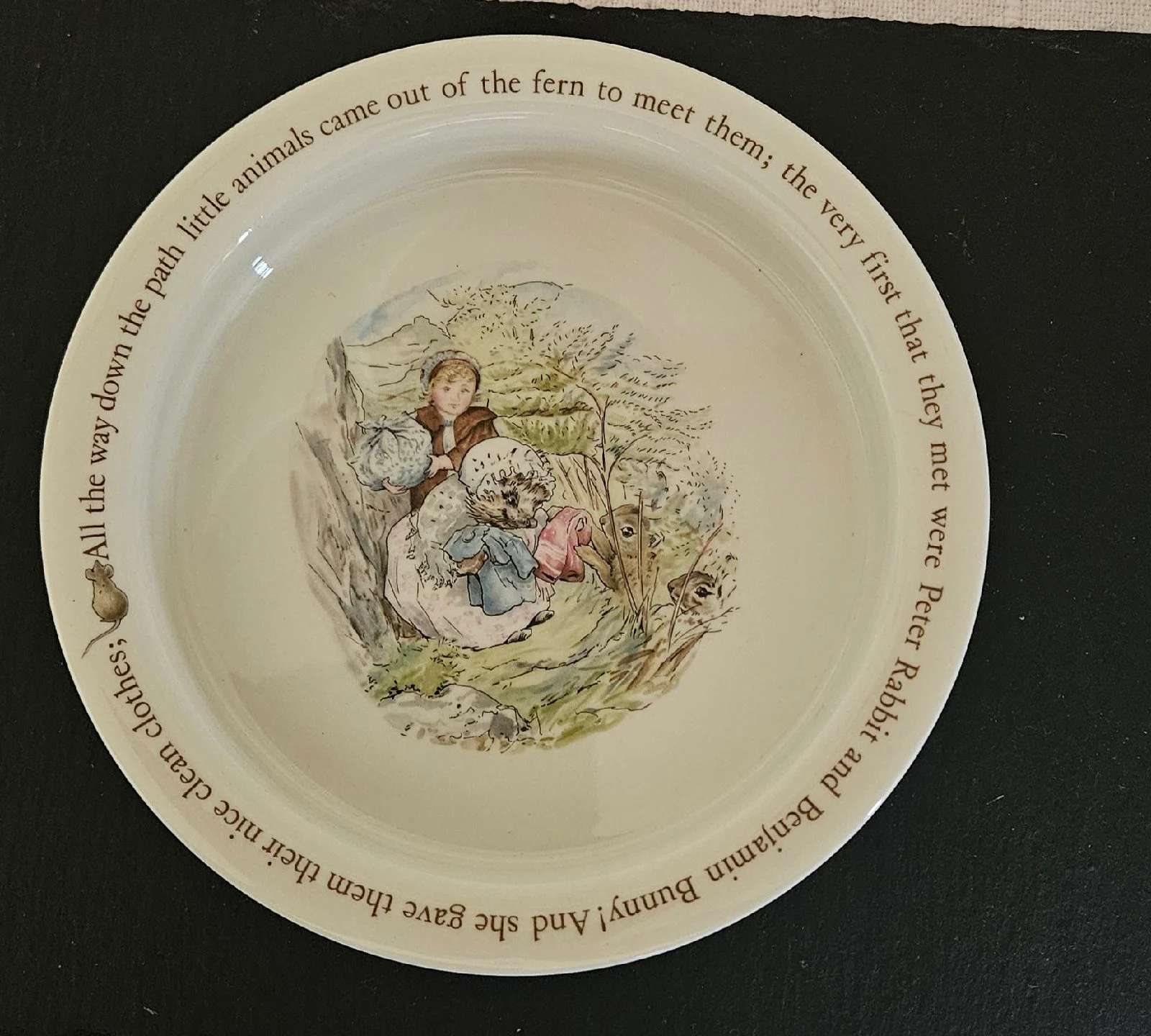 Wedgewood Mrs Tiggy Winkle Porridge Bowl