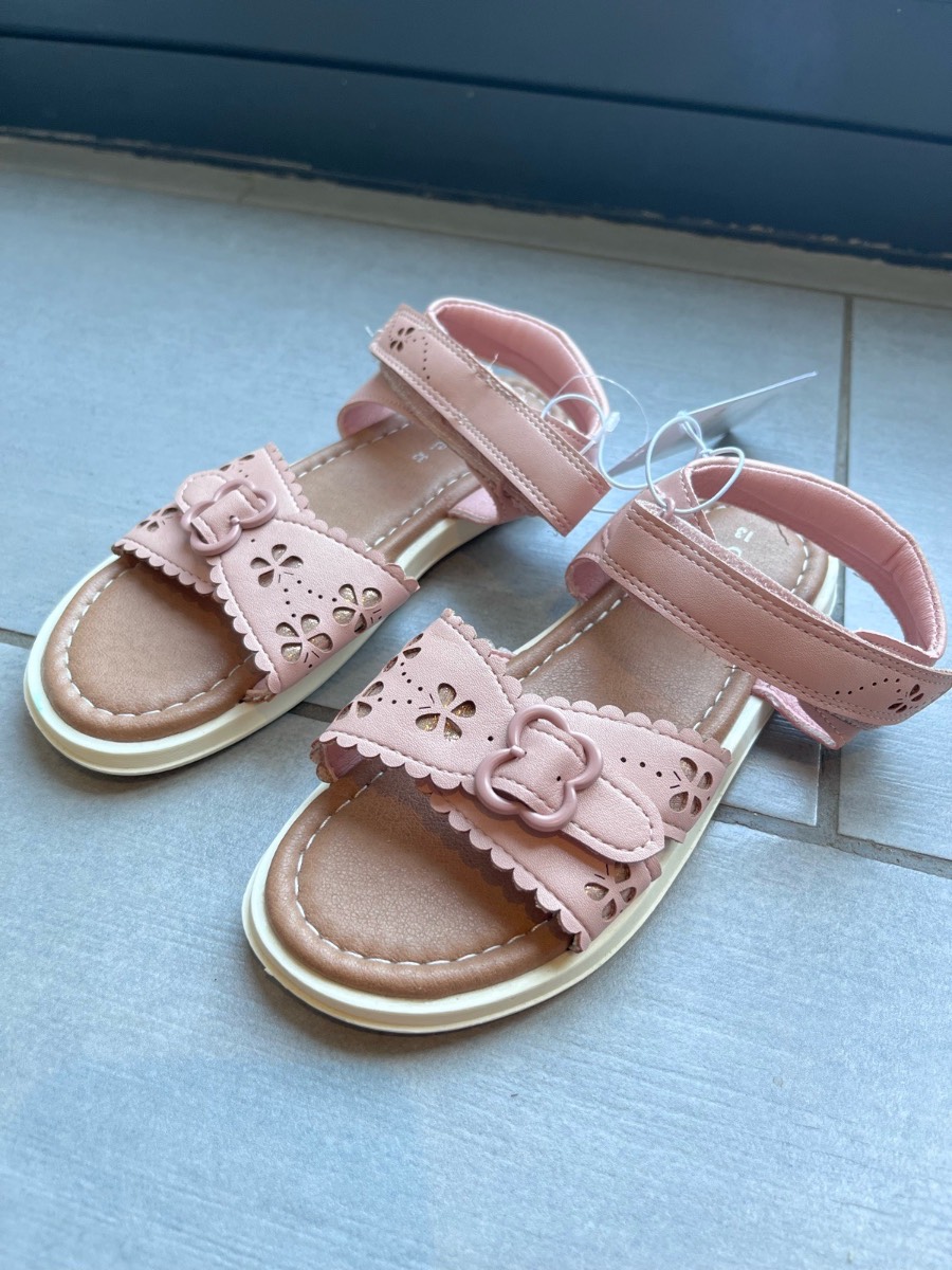 Girls Pink Sandals George Child UK 13 Euro 32 Floral Summer Shoes New With Tags