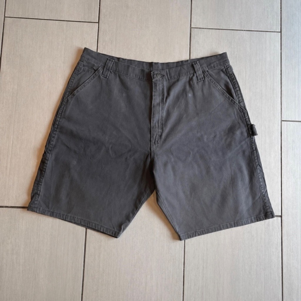 Wrangler Cargo Shorts Men’s W40 Grey Combat Utility Workwear Cotton Stretch Multi Pocket