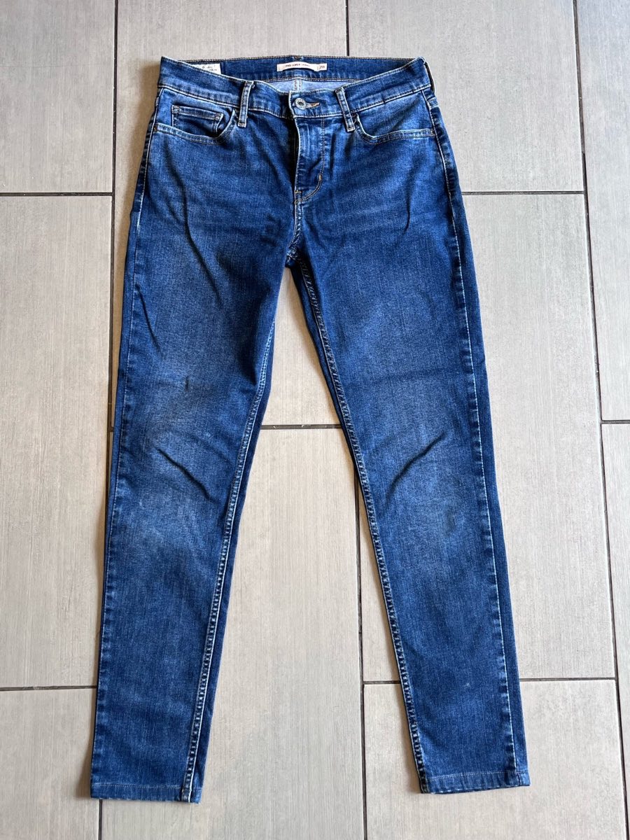 Levi’s 710 Super Skinny Jeans Women’s W28 L32 UK 10 Blue Stretch Denim