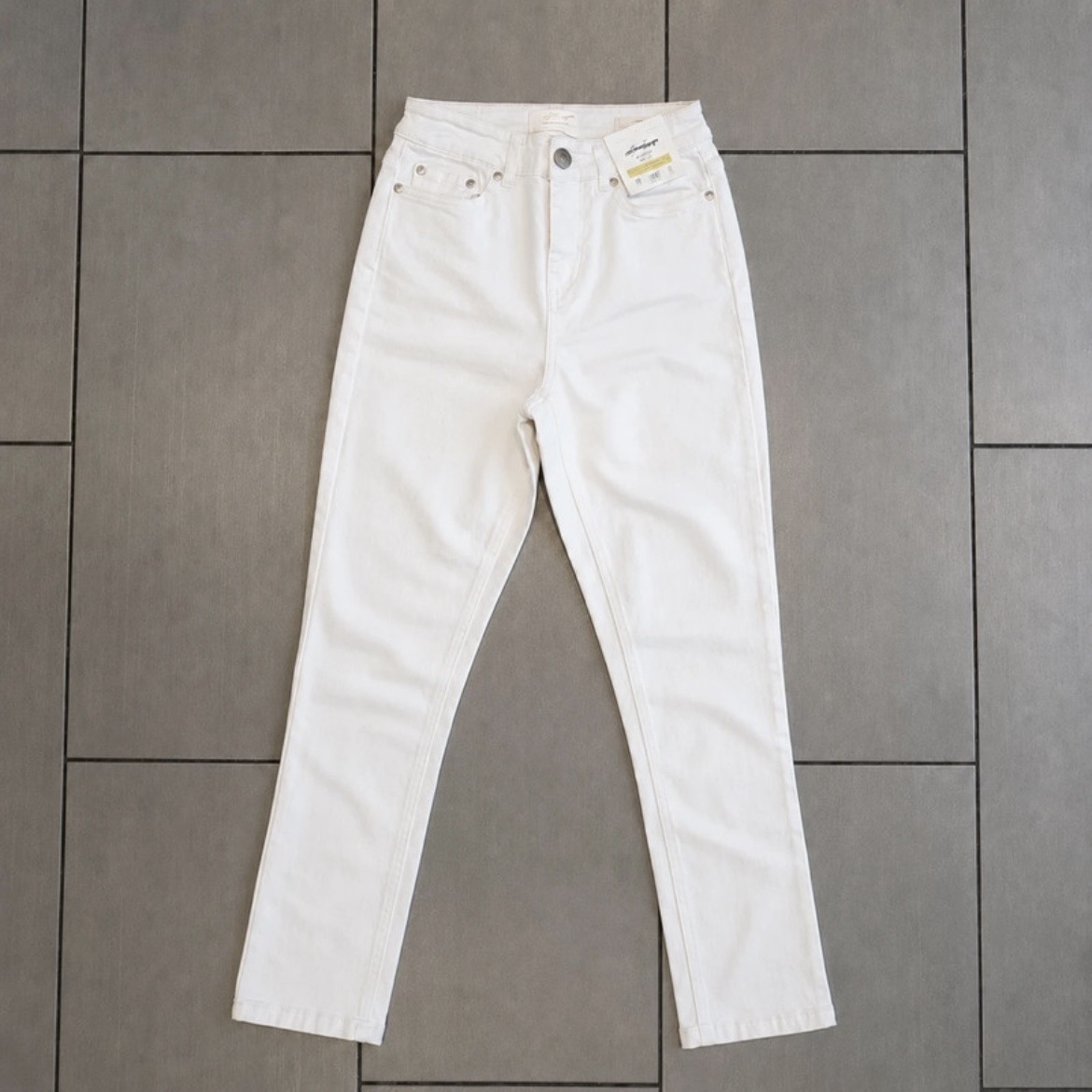 Joules Jeans Women’s UK 6 White Skinny Stretch Denim Low Rise NWT