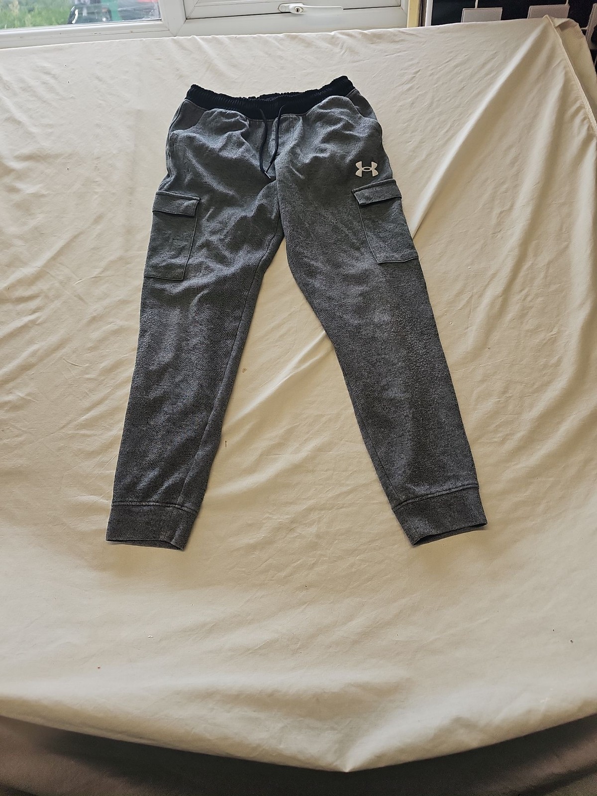 Under Armour Youth Loose Fit Cargo Joggers in Charcoal Grey 404