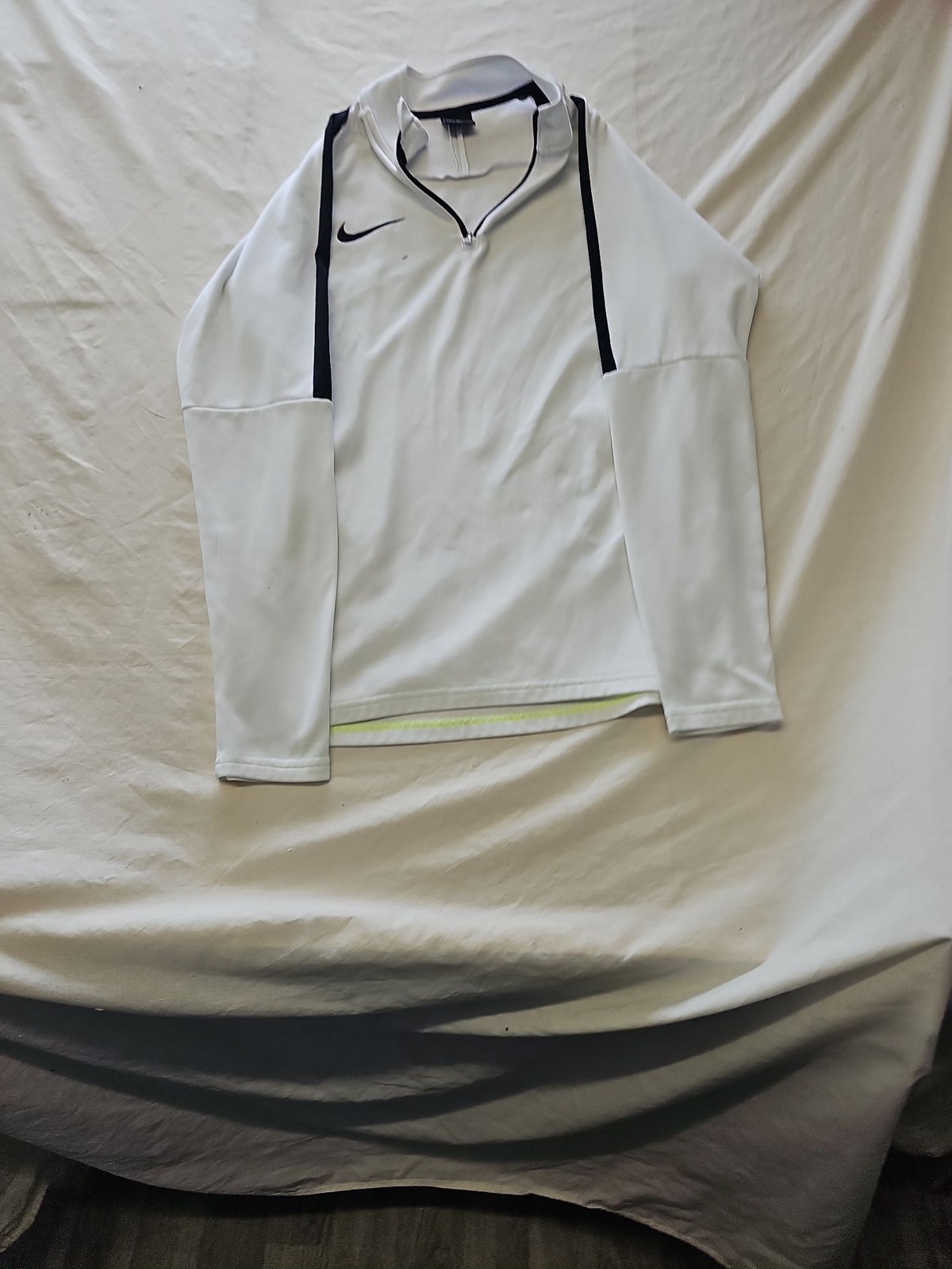 Nike Dri-FIT White Quarter-Zip Training Top 397