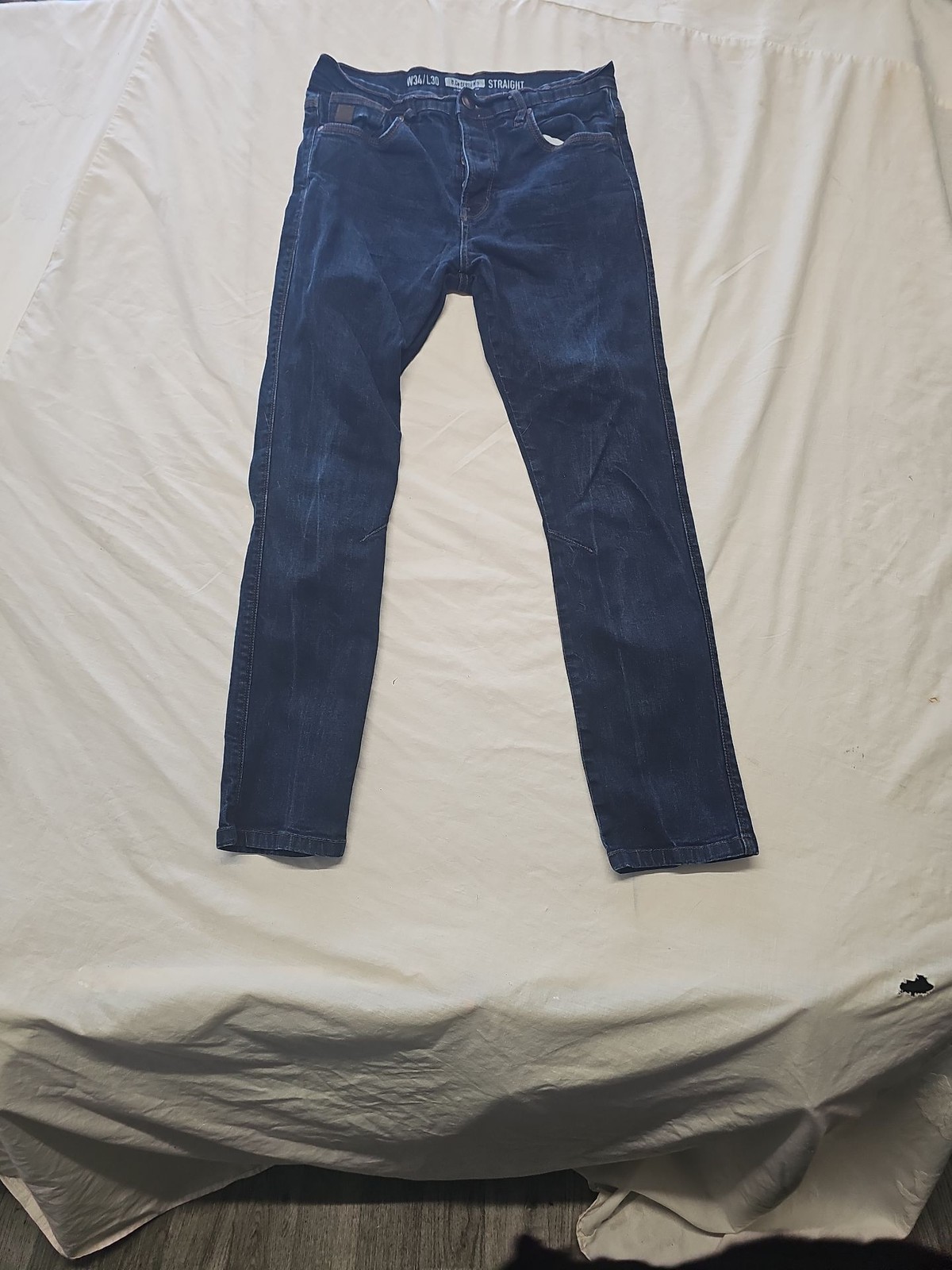 D.Co Certified Straight Leg Jeans Men's W34/L30 Dark Wash Blue TT1100