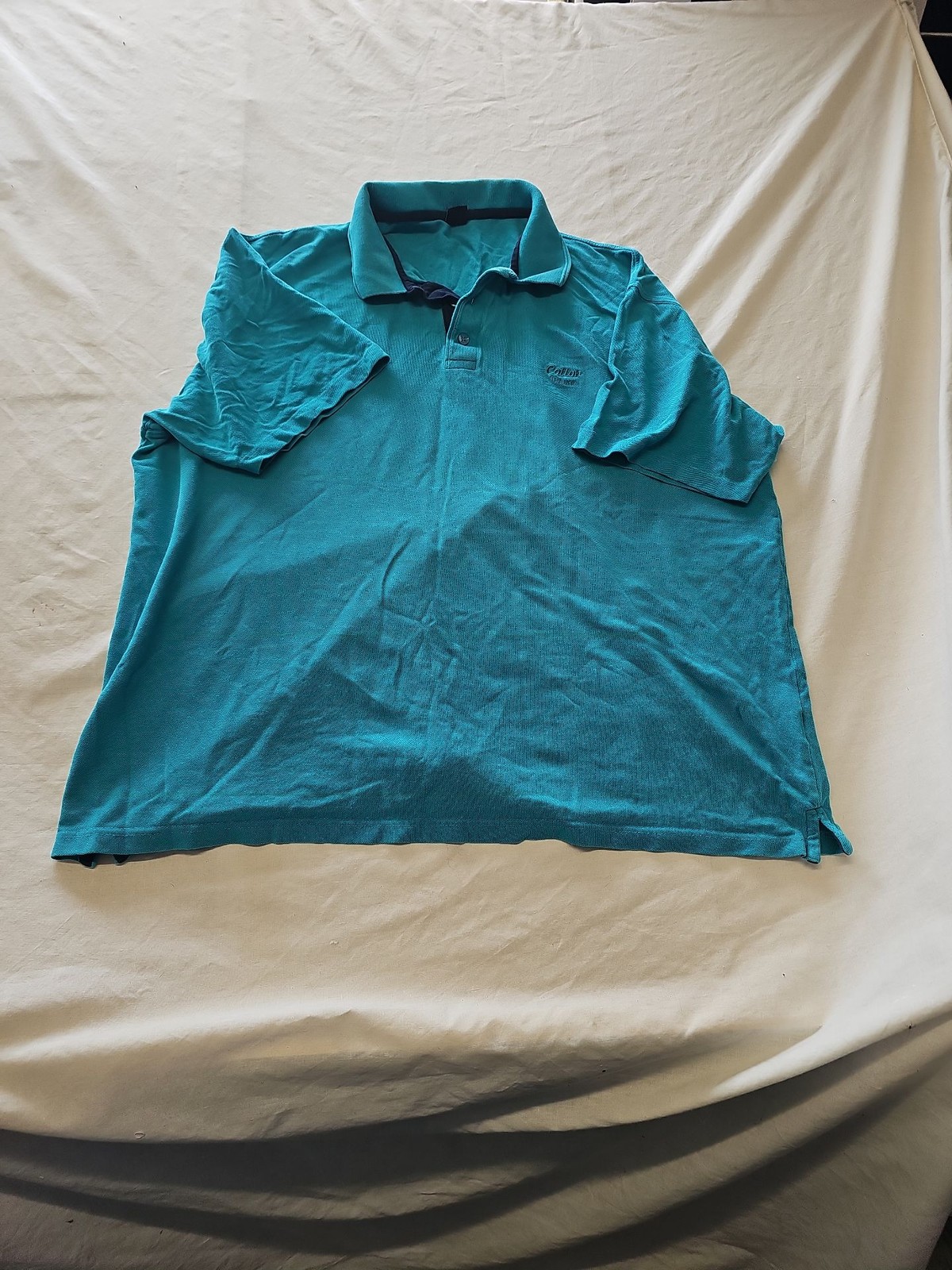 Cotton Traders Turquoise 2XL Pique Polo Shirt 391
